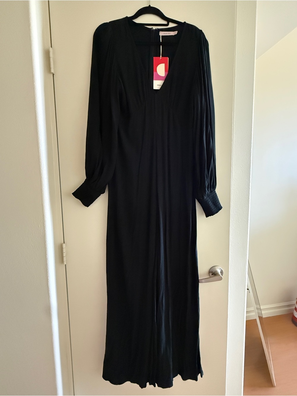 Mister Zimi Black Long Sleeve Maxi Jumpsuit